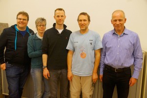 Von links nach rechts: Björn Eich, Birgit Laib, Stephan Hopfe, Martin Stürner, Werner Bossert.